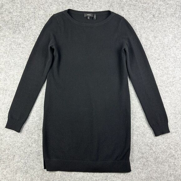 Theory Cashmere Tunic Sweater Womens P Beninaty B Side Slits Cozy Soft Knit Top* - Picture 1 of 12